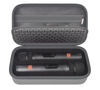 Wireless Microphone Case Compatible with JBL Wireless Two Microphones/for JBL Party Box, Handheld Dual Mic Travel Storage Bag for Receiver, Batteries and Other Accessories (Box Only), gray, Storage