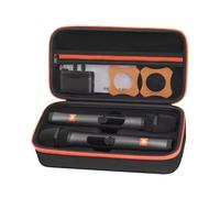 Wireless Microphone Case for JBL PartyBox Wireless Mic, Waterproof Shockproof Handheld Dual Mic Hard Travel Carrying Stoage Bag with Zipper Mesh Pocket