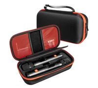 Wireless Microphone Case for JBL Wireless Two Microphone System, Handheld Dual Mic Travel Bag Storage Case for Singing or Karaoke for Receivers, Adapters, AA Batteries-Black