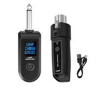 Wireless Microphone Converter XLR Transmitter And Receiver Gold-Plated Connector Dynamic Mic Adapter for Audio Mixer Electric Guitar Bass 2pcs Set