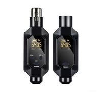 Wireless Microphone Converter XLR Transmitter Receiver System for Dynamic Mic, 24-Bit Audio, 600-690MHz Frequency Range, 80m Ra(1 IN 1)