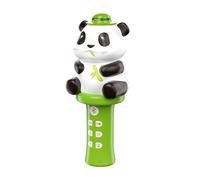 Wireless Microphone For Kids | Panda Cartoon Mic Speaker Machine - Interactive Pretend Play Toy, Early Learning Game For Most Smartphones