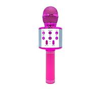 Wireless Microphone for Singing Recording Handheld BT Microphones with LED Lights Kids Karaoke Home KTV Player Party 5 Variable Sounds