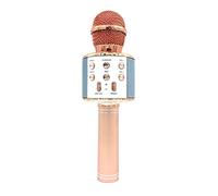 Wireless Microphone for Singing Recording Handheld BT with LED Lights Kids Karaoke Home KTV Player 5 Variable Sounds Party Noise Reduction Easy to Use Rechargeable Battery