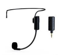 Wireless Microphone Headset System, 2.4G Cordless Mic with 160ft Range, 20 Channels Unidirectional Pickup, LED Display, Type-C Charging for Fitness Teaching Tour Guide