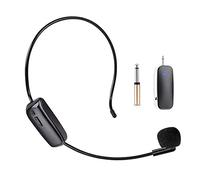 Wireless Microphone Headset UHF, UHF Wireless Mic Headset and Handheld 2 in 1, 165ft Range Voice Amplifier, Stage Speakers, PA System, Suitable for Teacher, Guide