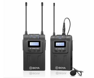 Wireless microphone Kit by BOYA = BY-WM8 PRO-K1 UHF TX RX 2 MIC (UK Stock) BNIB