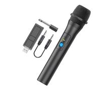 Wireless Microphone, Metal Dynamic System, Rechargeable Receiver Unit, Clear Audio Output, Long Range Signal, Sturdy Build Quality, Plug and Play Setup, Perfect for Karaoke, Mixer, Machine