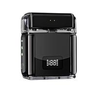 Wireless Microphone One to Two Clip on Lapel Mic with Charging Case Dual Channel for Interview Live Streaming Video Vlogging Professional Sound Quality Hands 2 4GHz Stable Transmission Long Distance