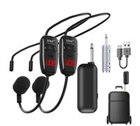 Wireless Microphone - Portable Microphones, Rechargeable Microphone in Headphones | Wireless for Karaoke Singing, Fitness Guide, Public Speaking, Use of the Tour Guide, Performance D