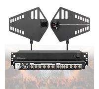 Wireless Microphone Signal Amplifier UHF Antenna Distribution System 8/16 Channels for Large Directional Performances with Host and Screen