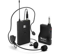 Wireless Microphone System,FIFINE Wireless Microphone Set with Headset and Lavalier Lapel Mics, Beltpack Transmitter and Receiver,Ideal for Teaching,