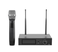 Wireless Microphone System Single Cordless Mic Set W/Auto Scan Professional Dynamic Mic For Church