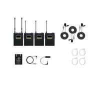 Wireless Microphone System UHF 50m Transmission Lavalier Lapel Mic For SLR Cameras Phone(12P)