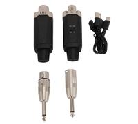 Wireless Microphone Transmitter Receiver System UHF XLR Microphone Wireless System with 48V Phantom Power 262ft Range for Live Performances and Band Rehearsals