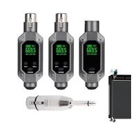 Wireless Microphone Transmitters & Receivers - 900mAh Long Distance Professional Wireless Mic Adapter, Condenser Microphone Wireless System, 48k Frequency Signal Transmission for Dynamic/Condenser