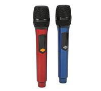 Wireless Microphone, UHF Metal Dual Handheld Dynamic Mic System, Intelligent LED Display, 6.35mm and 3.5mm Interface Devices, Plug and Play for Home Karaoke, Meetings, Presentations
