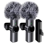 Wireless Microphone - Wireless Microphone Noise Reduction Microphone | Small Microphone with Noise Reduction Chip, Ultra-Low Delay Portable Microphone for Video Recording Pod