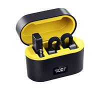 Wireless Microphones, Wireless Microphone Clip for Recording, Audio Accessory with Noise Cancelling for Content Creators, Speakers, Fitness Instructors, Teachers and More