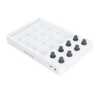 Wireless MIDI Controller, with 16 RGB Drum Pads, 8 Rotating Knobs, USB Beat Maker Machine for Music Production