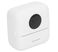 Wireless Mini Pocket Thermal Sticker Printer, Portable Printer for Photo Printing, Scrapbooking, Office Use, Students and Children, with 5 Rolls Paper Note Inkless Printing (White)