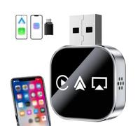 Wireless Mirror Link Adapter, 2026 Upgrade 3 in 1 Auto Adapter with 2.4/5ghz WiFi and Bluetooth 5.0, Fast Stable Connection Mini Stable Design Adapters (Black-1pc)