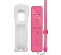 Wireless Motion Remote Controller Gamepad for Wii/ Wii U, w/ Silicone Case & Hand strap (Pink)