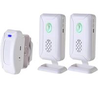 Wireless Motion Sensor Doorbell - Motion Detector Alarm Chimes Door Sensor with Long Range Security Alert Monitor for Home Business Store Office School, Caregiver Reminder for Elderly