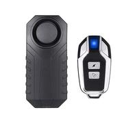 Wireless Motorcycle/bike Alarm, Anti-theft Security Ip55 Waterproof With Remote Control, 113db Super Loud Black