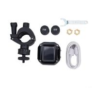 Wireless Motorcycle TPMS Tire Pressure Monitor With 2 External Sensors