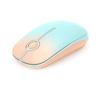 Wireless Mouse, 2.4G Ultra-Slim Silent Click with Nano Receiver - Portable Optical Mouse for Laptop/PC/MacBook, Office & Travel Use