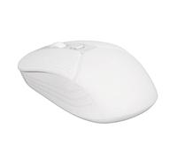 Wireless Mouse, 2.4G Wireless Slim 3 Levels Adjustment DPI Ergonomic Mute Rechargeable Computer Mice with USB Receiver for Notebook, PC, Laptop, Computer (White)
