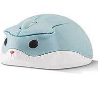Wireless Mouse 2.4Ghz Hamster Shape Cute Animal Design Silent Click USB Optical Mouse Cordless Mice Lightweight for Kids Girl Gift for PC/Laptop/Computer/MacBook(Blue)