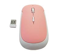 Wireless Mouse, 2.4Ghz Wireless Mice Optical Pc Computer Cordless Mouse With Receive Pink Creative And Exquisite Workmanship Fashion Book