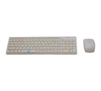 Wireless Mouse And Keyboard Kit Italian Layout ITA QWERTY White Universal