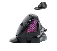 Wireless Mouse Angle Adjustable Large Ergonomic Vertical Carpal Tunnel Right Hand Ergo USB Optical Cordless Mice for PC Laptop Computer Macbook Work Office Gift,3600 DPI,Removable Palm Rest,RGB Light