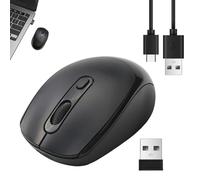 Wireless Mouse Bluetooth & 2.4GHz Dual Mode 1600DPI Rechargeable RGB Computer Mouse Silent Click 500mAh Battery USB Mouses Portable Cordless Mouse for Valentine's Day Gifts Windows iPad Tablets laptop