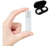 Wireless Mouse Bluetooth Mini Silent Dual-Mode 2.4GHz & Bluetooth Computer Mice with Case Lightweight Rechargeable Portable Small Wireless Mouse for Laptop PC Desktop MacBook Tablet Kids Gift, White