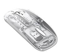Wireless Mouse, Clear Laptop Accessories - Rechargeable Cordless Mouse | Home Office Apartment Dorm Programmer Designer Student Traveler Remote Work Cafe