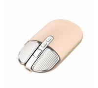 Wireless Mouse Computer Mouse Optical for Laptop Usb Mouse Gaming Bluetooth Rechargeable Ergonomic Mice 4 Way Scrolling Lightweight Portable Touch Scroll Silent 2400dpi 2.4GHz (112x60x26mm,Beige)