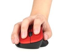 Wireless Mouse, Computer Mouse with USB Receiver Vertical Wireless 2.4G Vertical for PC Mac Laptop (Red)