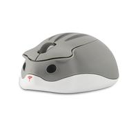 Wireless Mouse Cute Cartoon Hamster Shape Mouse Portable Travel 2.4GHz 1200DPI Optical Cordless Mouse with USB Receiver Compact Silent Mice for Laptop PC Computer Mac for Kids Gift, Gray