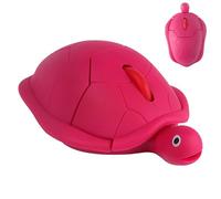 Wireless Mouse Cute Red Animal Turtle Design Silent Click Portable Lightweight USB Travel Optical Small Middle Hands Mice for PC/Laptop/Computer/MacBook Kids Girls Women Mother Office Shool Gift