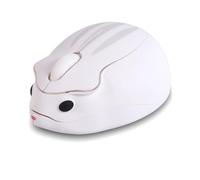 Wireless Mouse Cute White Hamster Shape Silent Fun Portable Novelty Funnny Optical 1200DPI USB Cordless Mice for PC Laptop Computer Notebook MacBook Travel Office Kids Girl Boy Men Women Adults Gift