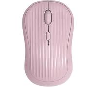 Wireless Mouse, Dual Mode Bluetooth and 2.4GHz USB-A, Rechargeable, Long Battery Life, Quiet Wireless Mouse, 1600D-PI Accuracy, 4 Buttons, for Windows, Linux and MacOs for Left and Right-Handed, Pink