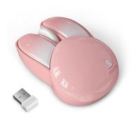 Wireless Mouse for Animals: Cute Silent Clicks Rabbit Shape Compact Portable USB Receiver with 2.4G Battery, Easy Grip Design | Pc Laptop gamings Study Work Travel