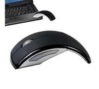 Wireless Mouse for Laptop - Foldable | Luxury 2.4 GHz Wireless Mouse, Ergonomic & Flat for Travel, 1600 DPI Optical Sensor & 15m Range, PC Mouśe with Power Saving Mode