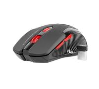 Tracer Airman RF Wireless/USB Optical 2400 DPI Black red Mouse - Mouse - optical - RF Wireless/USB; 2400 DPI; Black/Red)