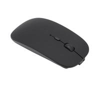 Wireless Mouse, Lightweight Silent Portable Wireless Mouse Fingerprint Resistant Non-Slip Scrolling for Laptop (Black)