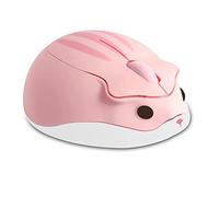 Wireless Mouse Pink Bluetooth Cute Hamster Shape Kawaii Portable Silent Lightweight Quiet Cordless Gaming Mice for PC Laptop Computer Mac iPad Pro MacBook Pro/Air Kids Women Men Gift(No Receiver)